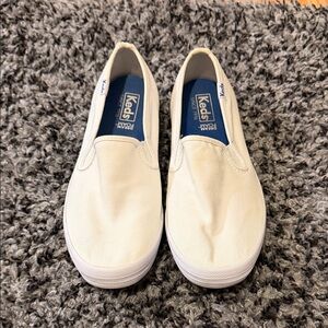 Keds Cream Slip-On Sneakers